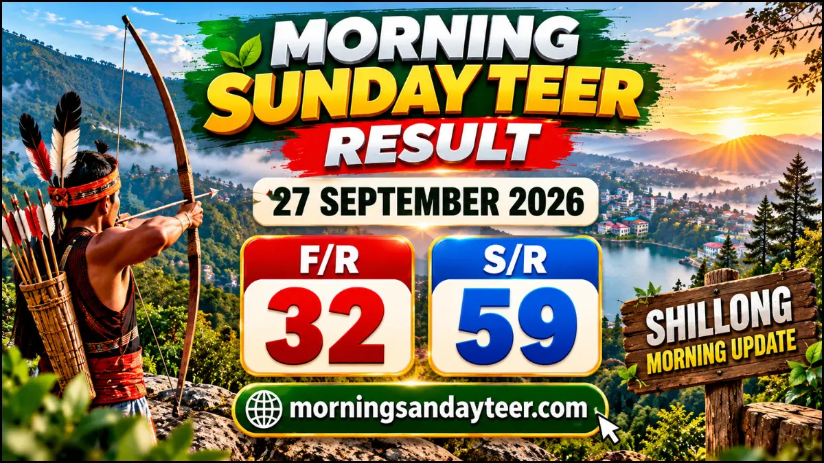 Morning Sunday Teer Result 27 September 2026 Shillong Update